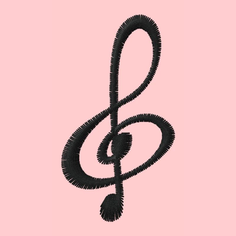 Note bestickt