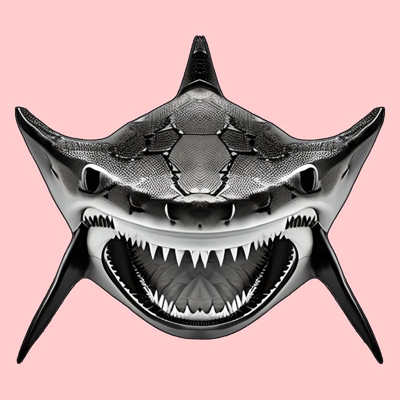 Shark with open mouth