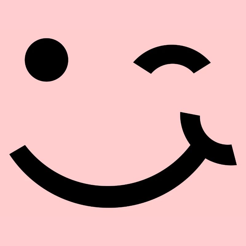 Clin d’œil, sourire clignant de l’œil