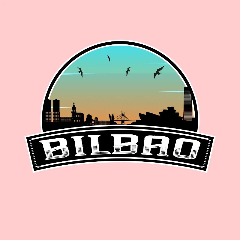 Bilbao Spain Skyline Spanish Souvenir