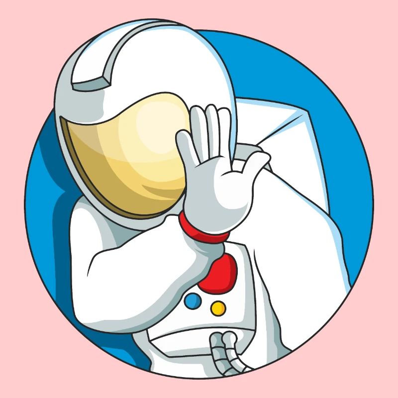Shy astronaut