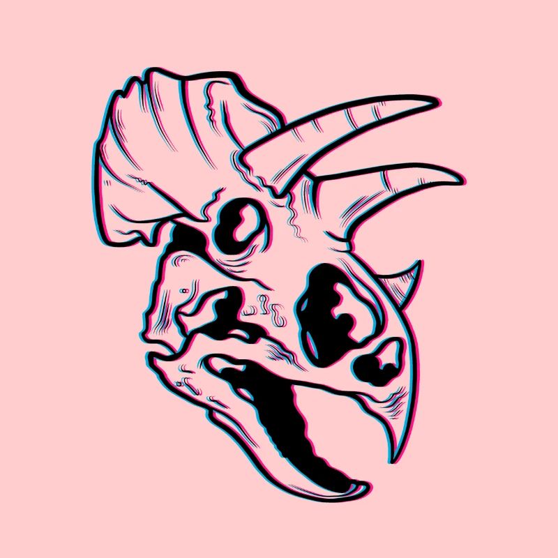 Triceratops blurred effect