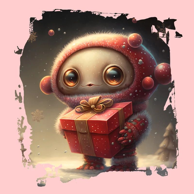 Cuddly space hero with gift