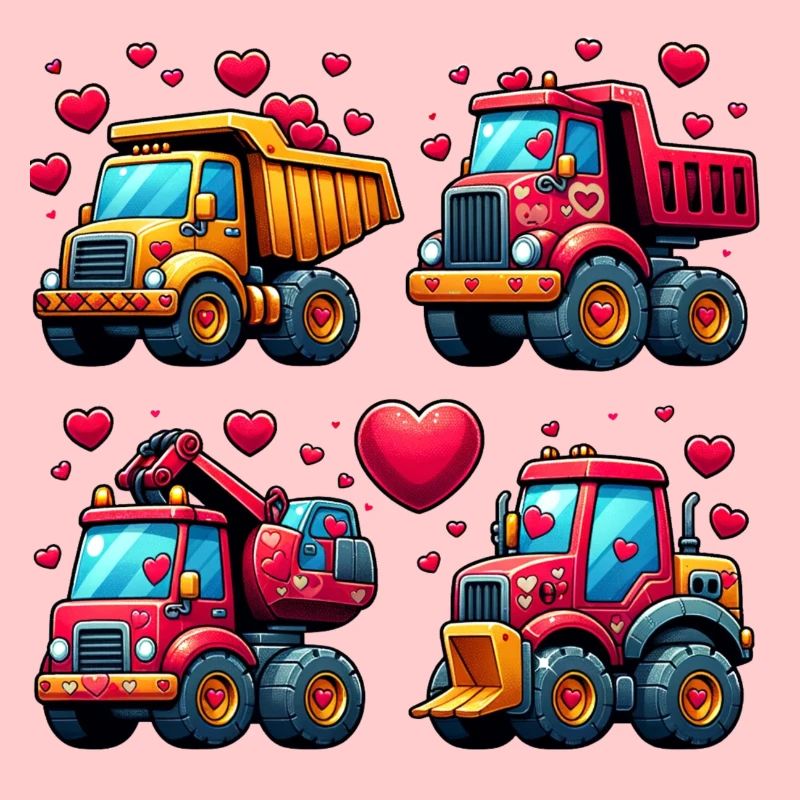 Tiny Builders' Affection - Bau-T-Shirt