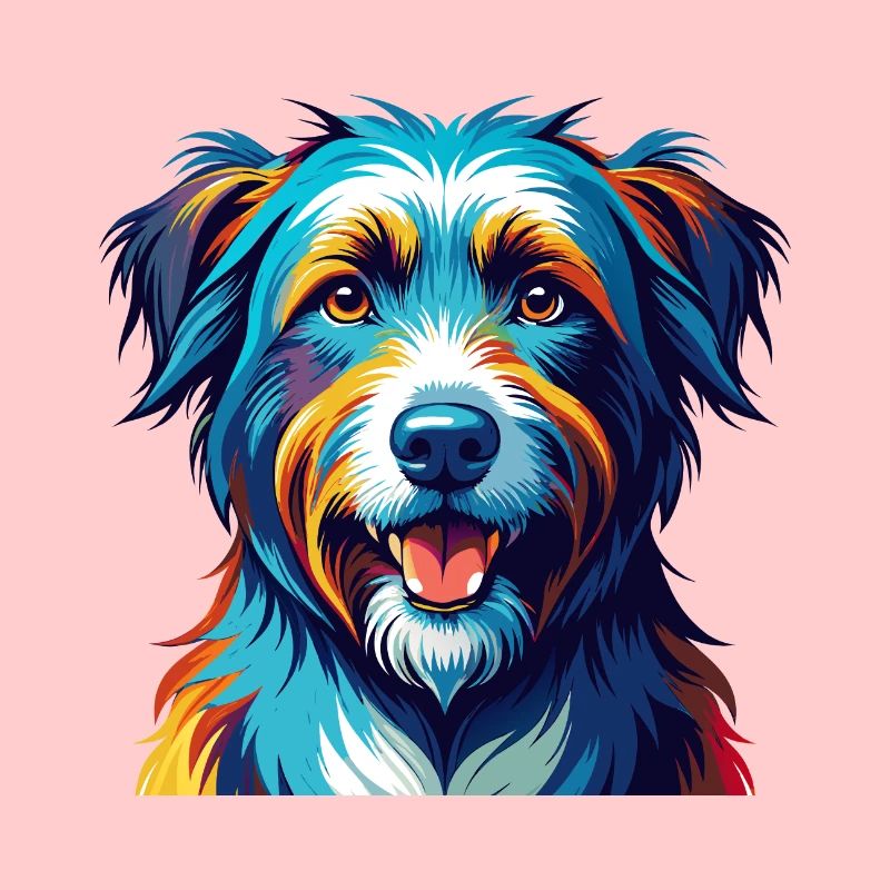 Pyrenäenschäferhund Hunderasse Karikatur Kawaii
