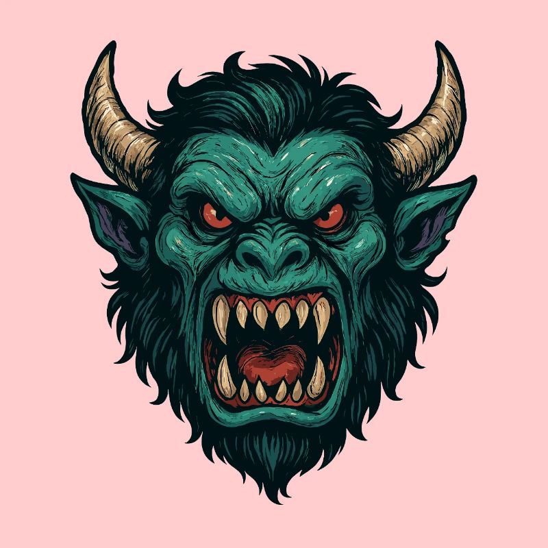 Dämonisches Wyrmgesicht