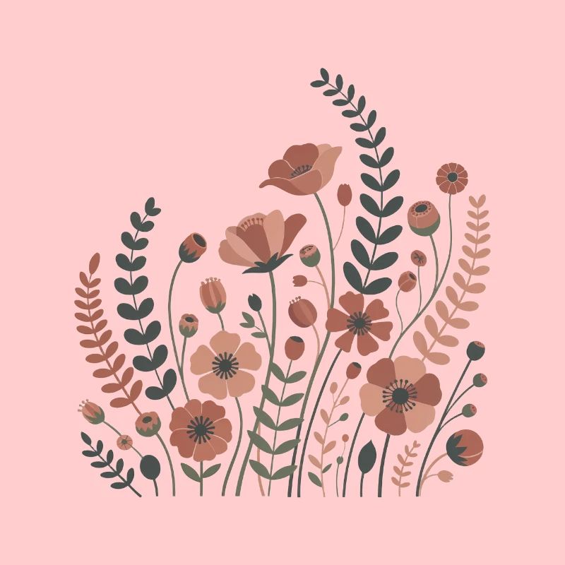 Boho Blumen – Blühende Harmonie
