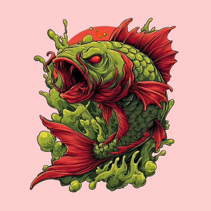 Smaragd-Koi-Wut-Spritzer