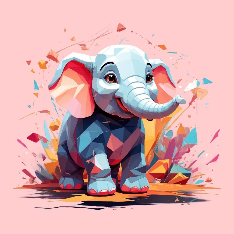 Explosion de couleur d’éléphant
