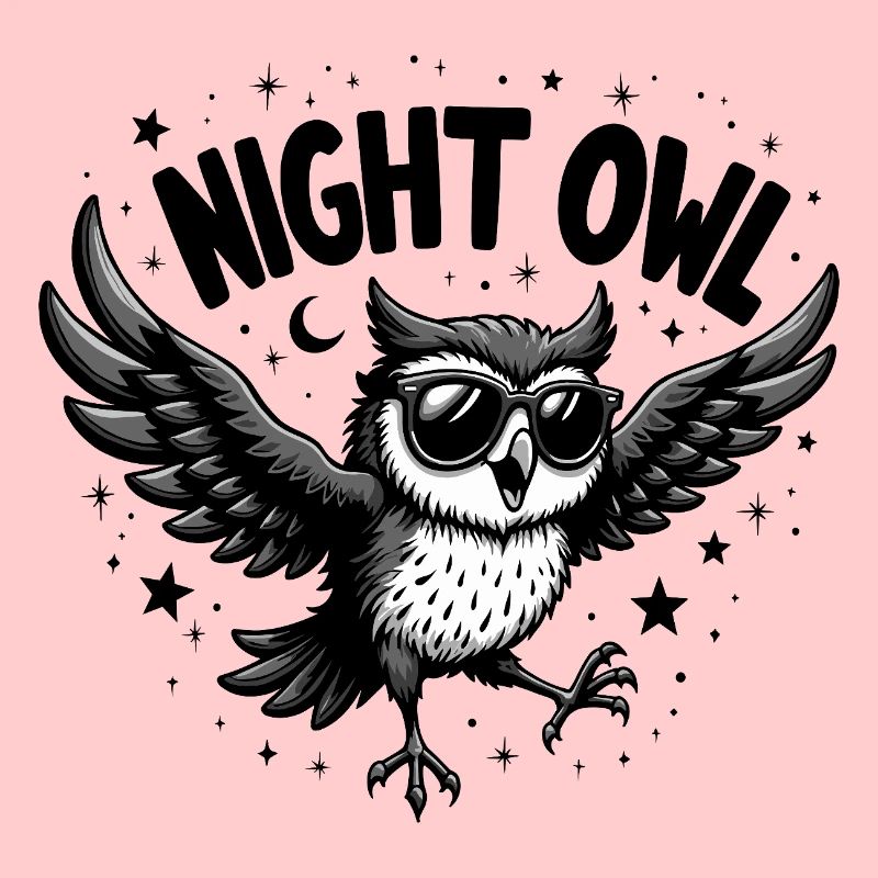 Night Owl Eule mit Sonnenbrille
