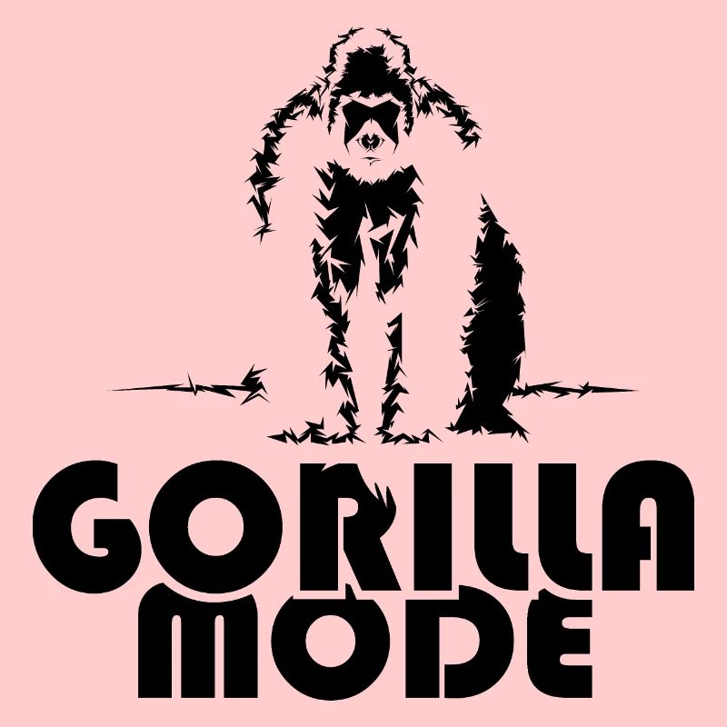 Gorilla Mode Affe Monkey Symbol Illustration