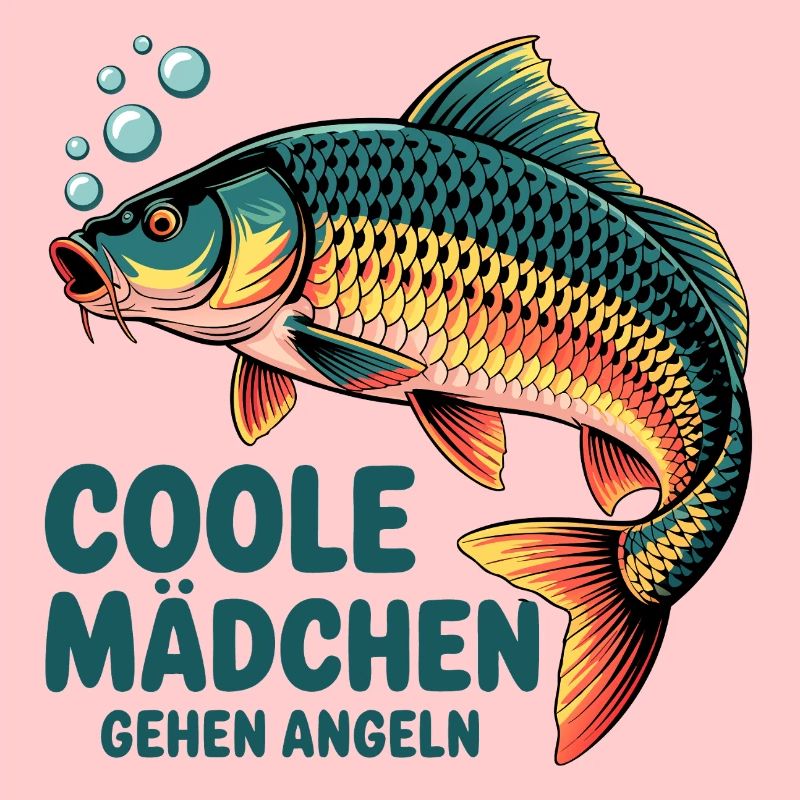 Coole Mädchen Angeln Karpfen