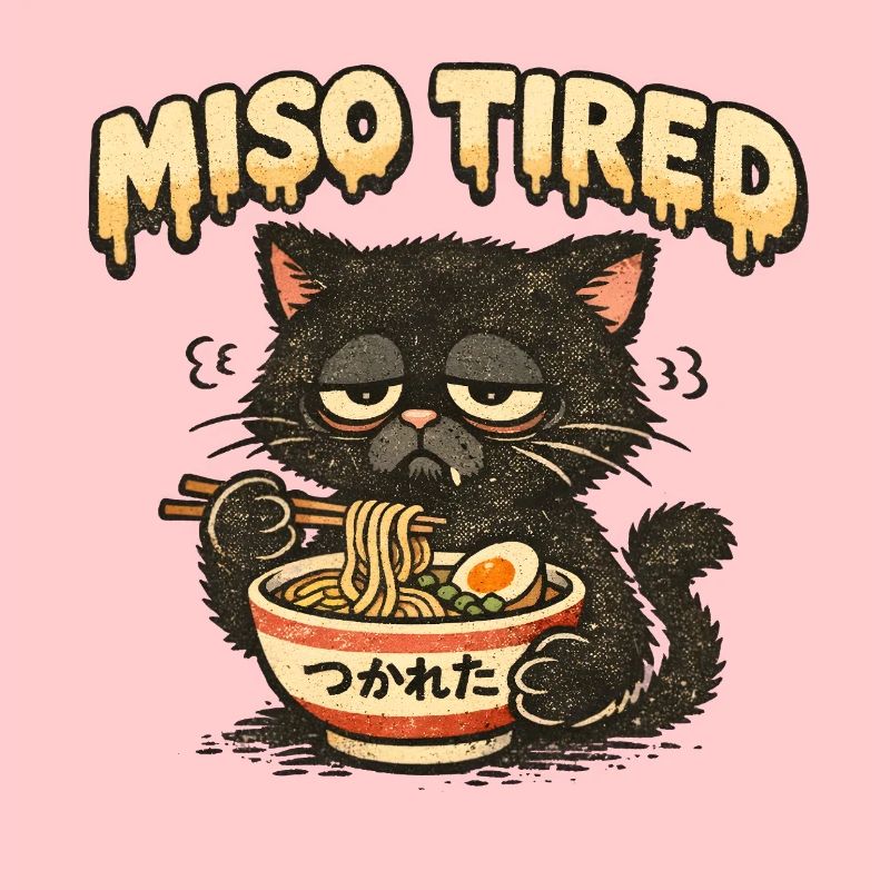Miso Tired – Tired Cat Eats Ramen