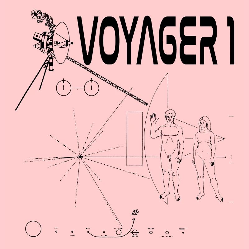 Sonde spatiale Voyager 1 noire