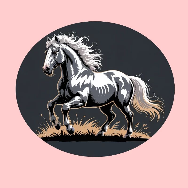 Elegant Silver Trotting Tinker Stallion