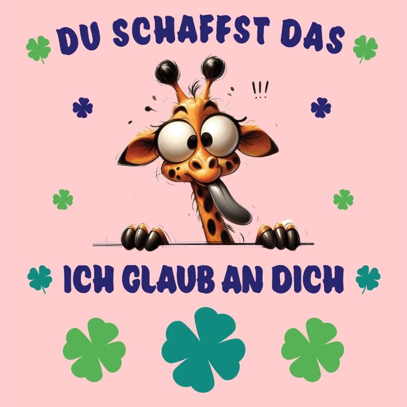 Du schaffst das! Glücksbringer Crazy Giraffe