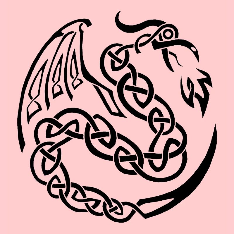Dragon celte noir