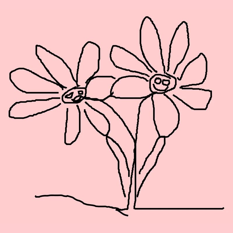 Blumen Abstrakter Geometrie Druckdesign