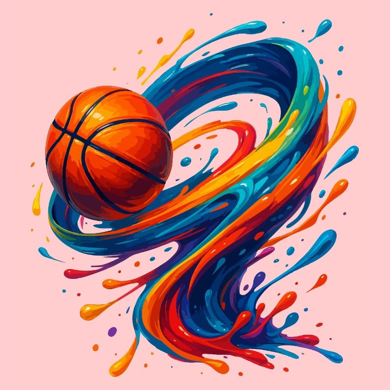 Lebendiger Orbit Basketball Splash