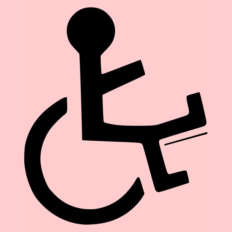 Rollstuhlfahrer mit gebrochenem Bein #