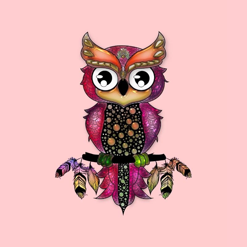 Süße elegante Eule