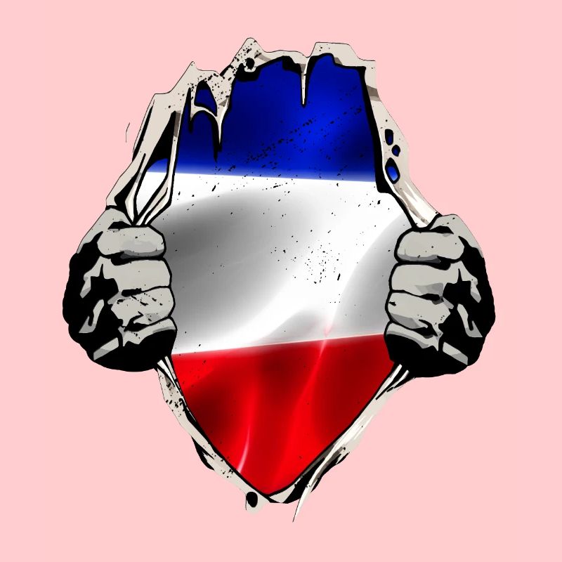 Drapeau rouge bleu-blanc