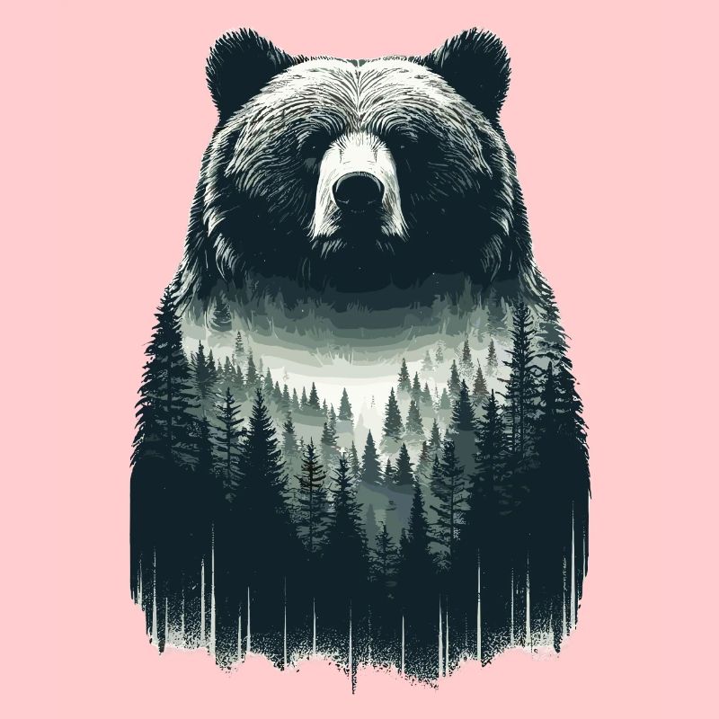 Bären Wald Kunst