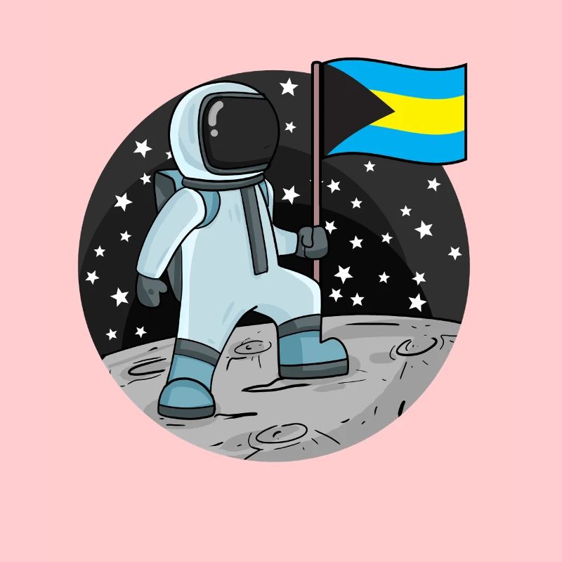 Astronaut Flag Bahamas