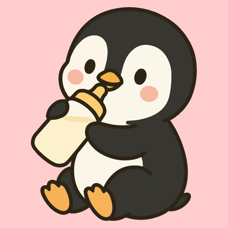 Fläschchen-Pinguin