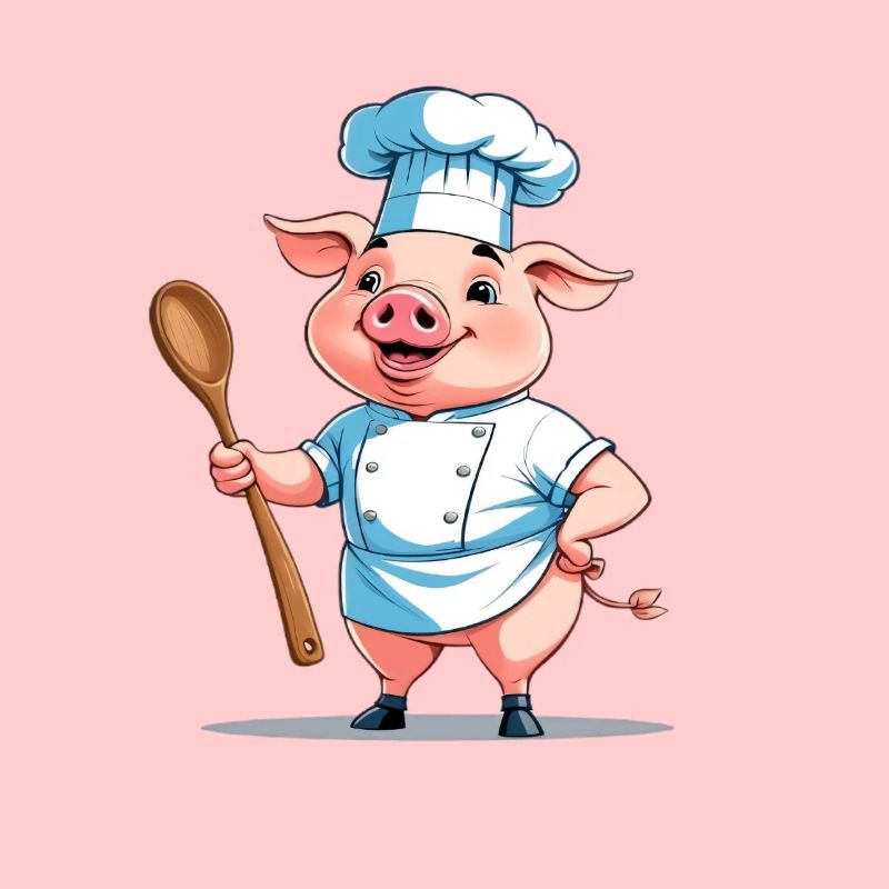 Chef cuisinier cochon