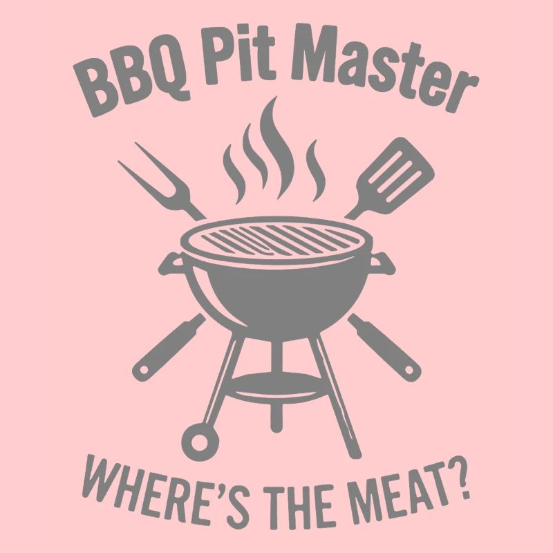 BBQ PIT MASTER WHERE'S THE MEAT Grill Graphic