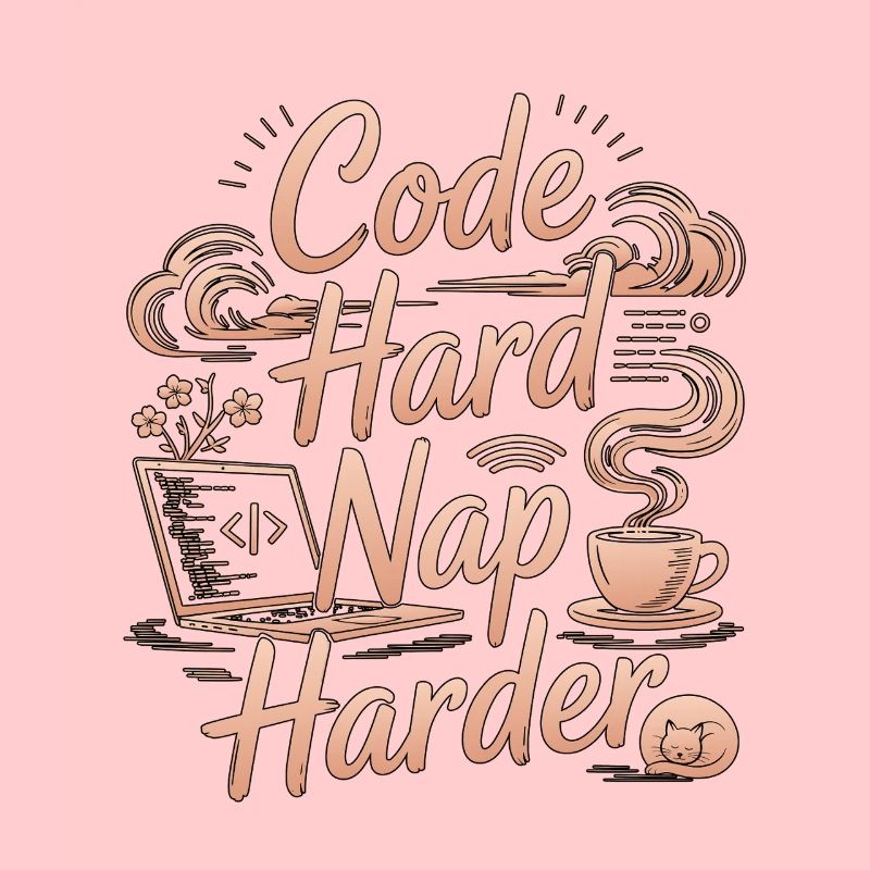 Remote Developer Code Hard Nap Harder Remote Coder