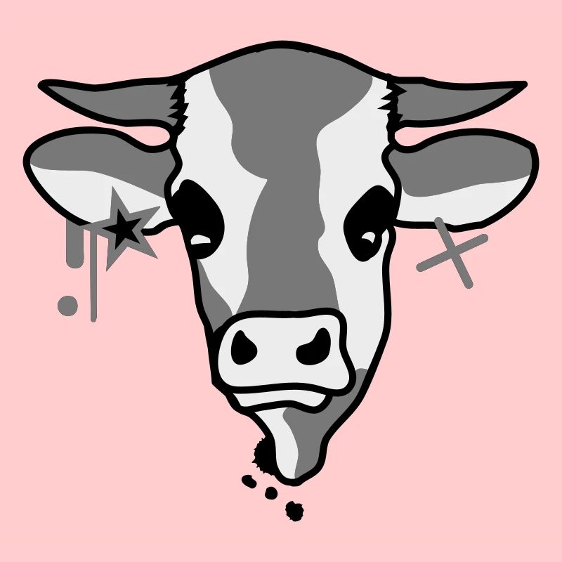 La tête d'une vache