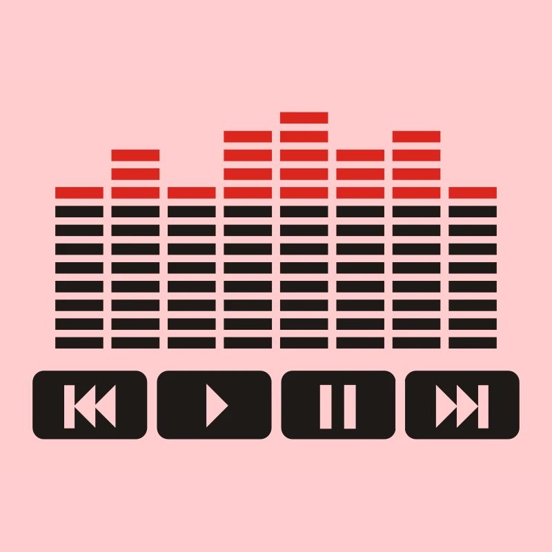 Equalizer audio player dj