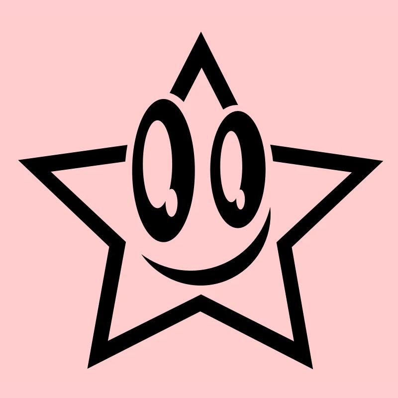lachender stern gesicht star