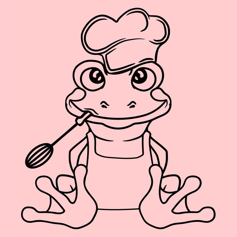 koch chef kochen lecker essen muetze schuerze gril