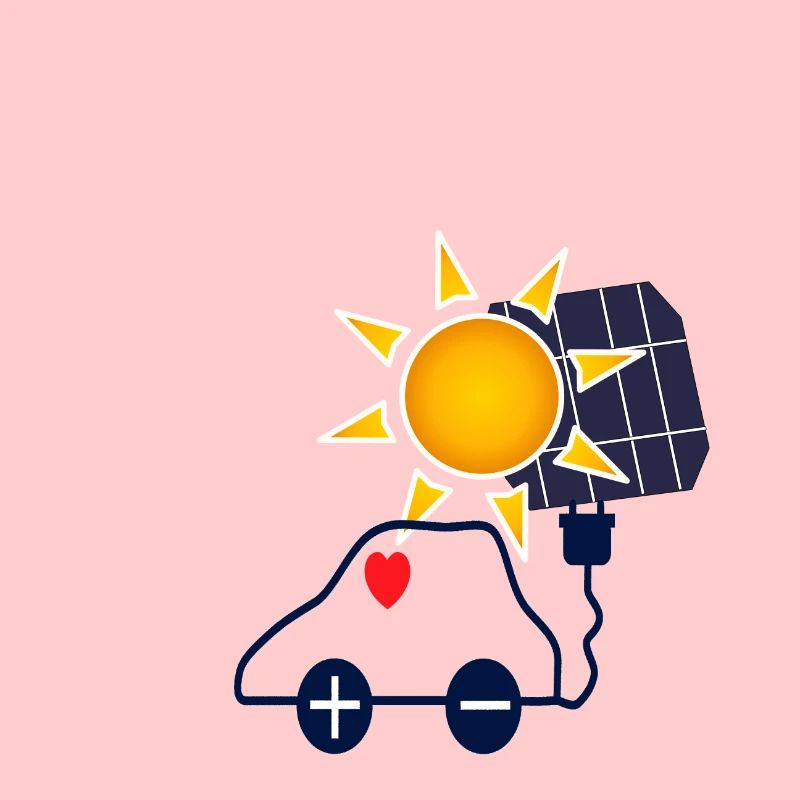 Solar Power Car with Solar Panel