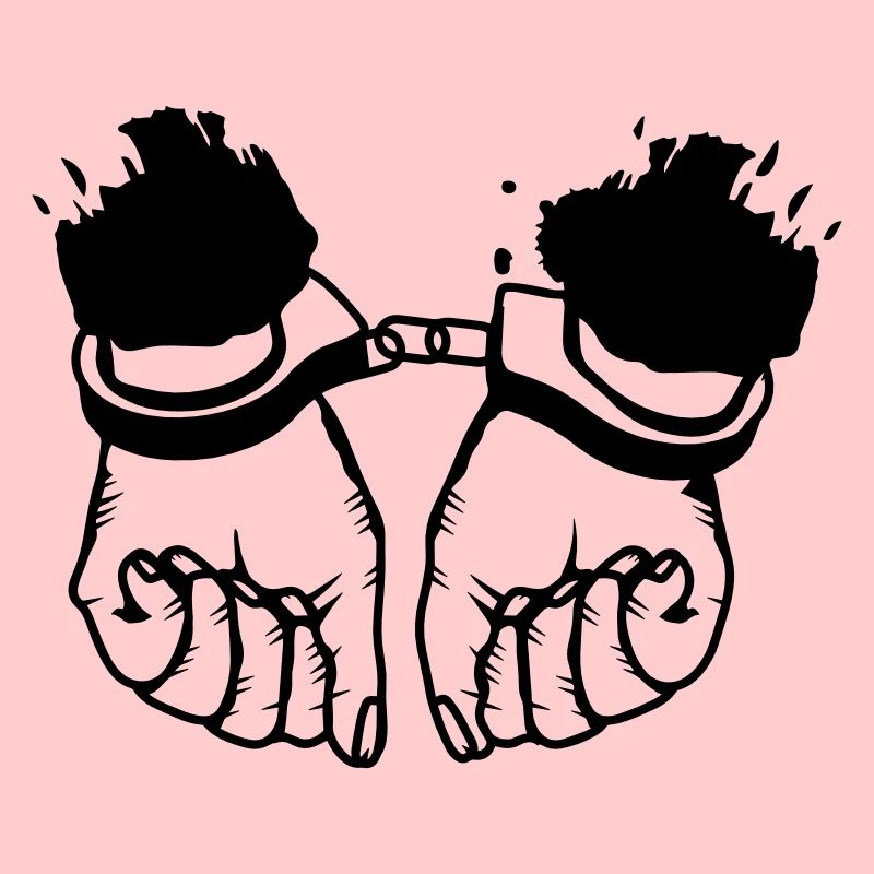Hands and handcuffs