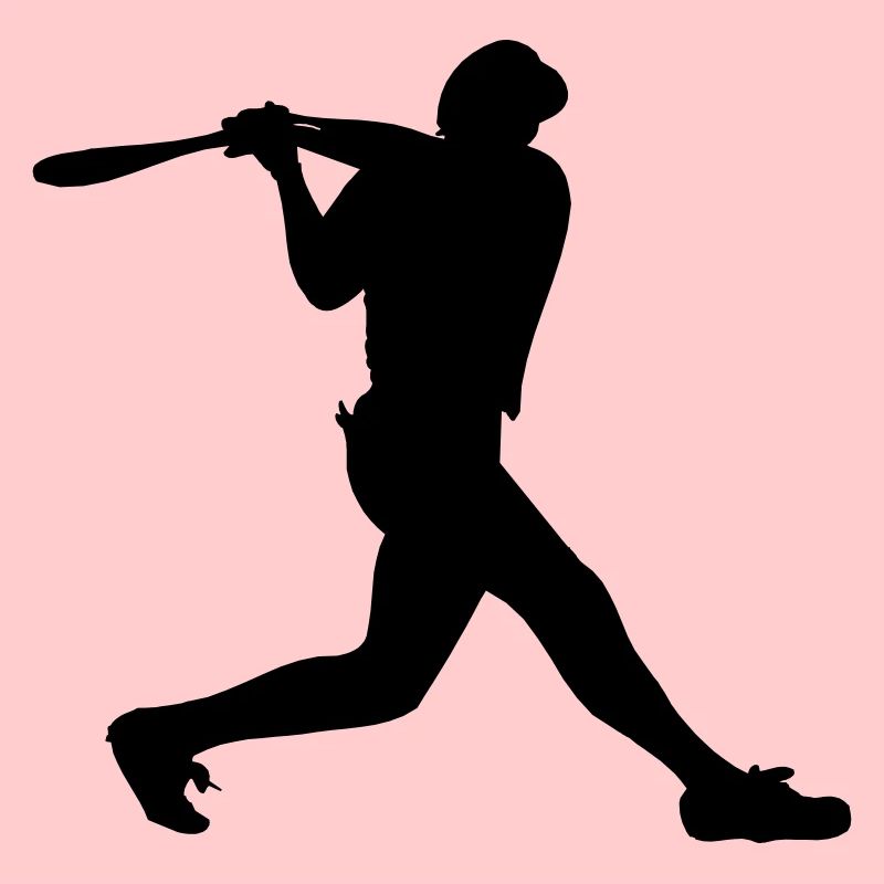 Baseball-Mann Junge mit Helm auf Strikes