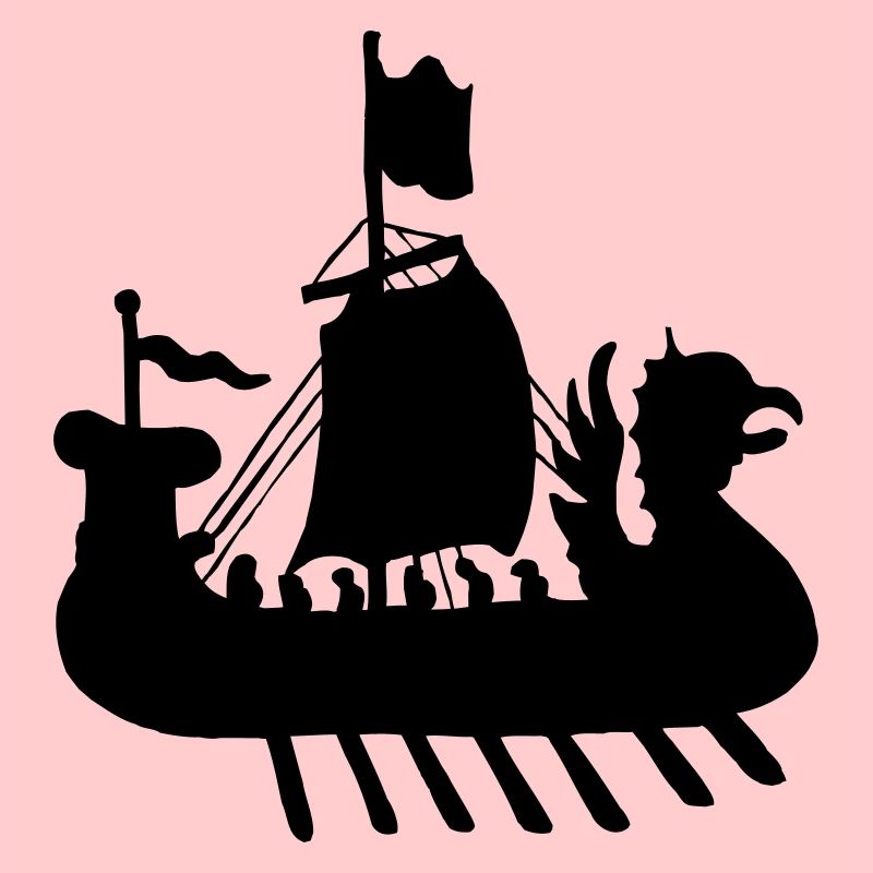 Wikingerboot Schiff Schattenbild