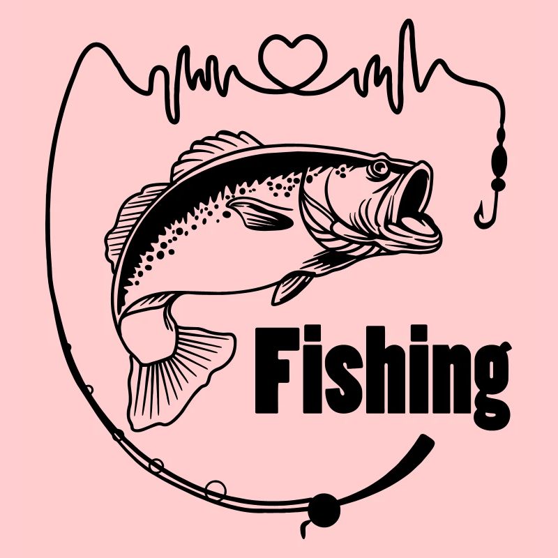 Canne à pêche avec poisson