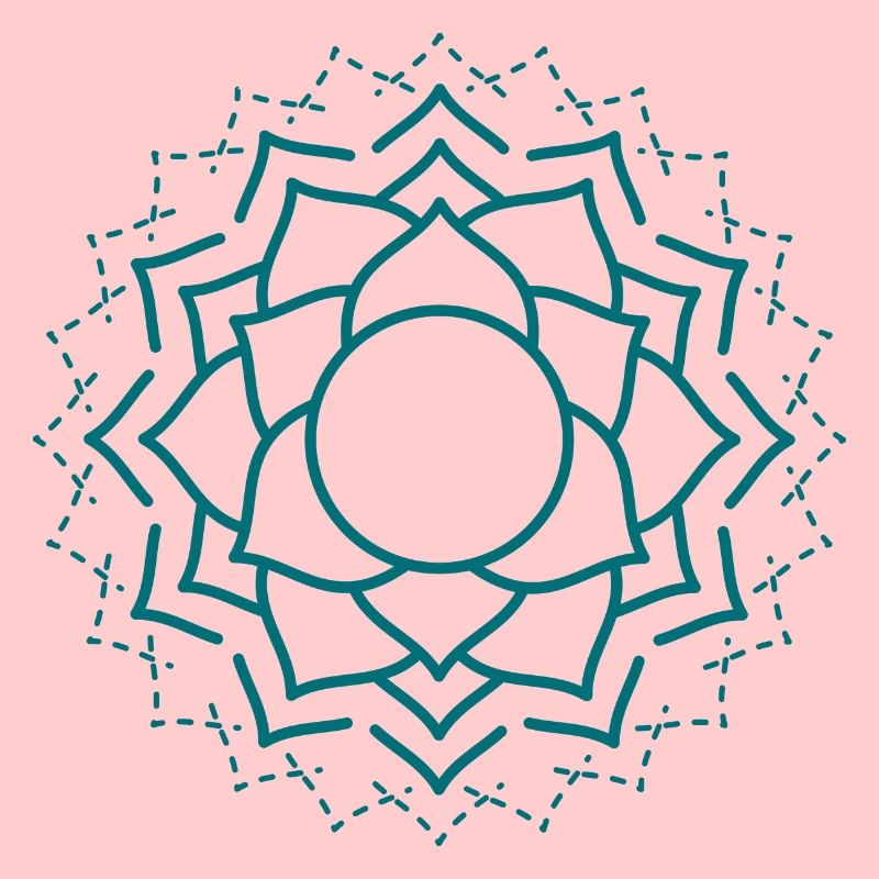 Motif floral complexe de mandala