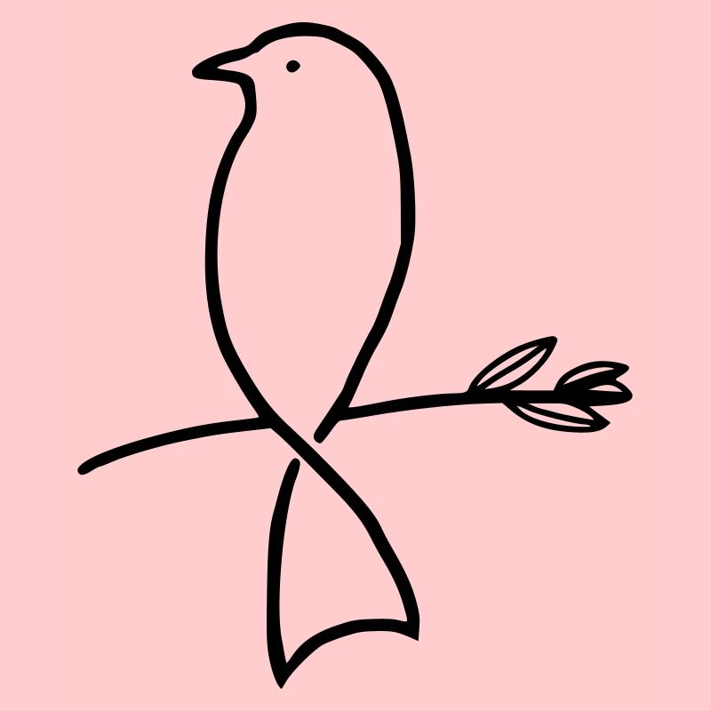 Vogel auf einem Ast