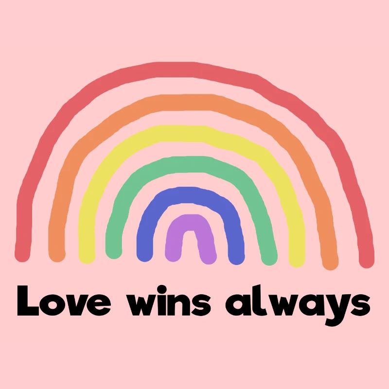 Frieden Liebe Regenbogen Statement Weltfrieden