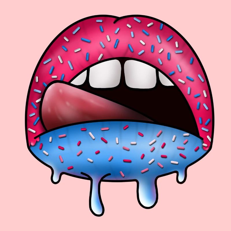 Zuckerlippen Neon Tropfkunst
