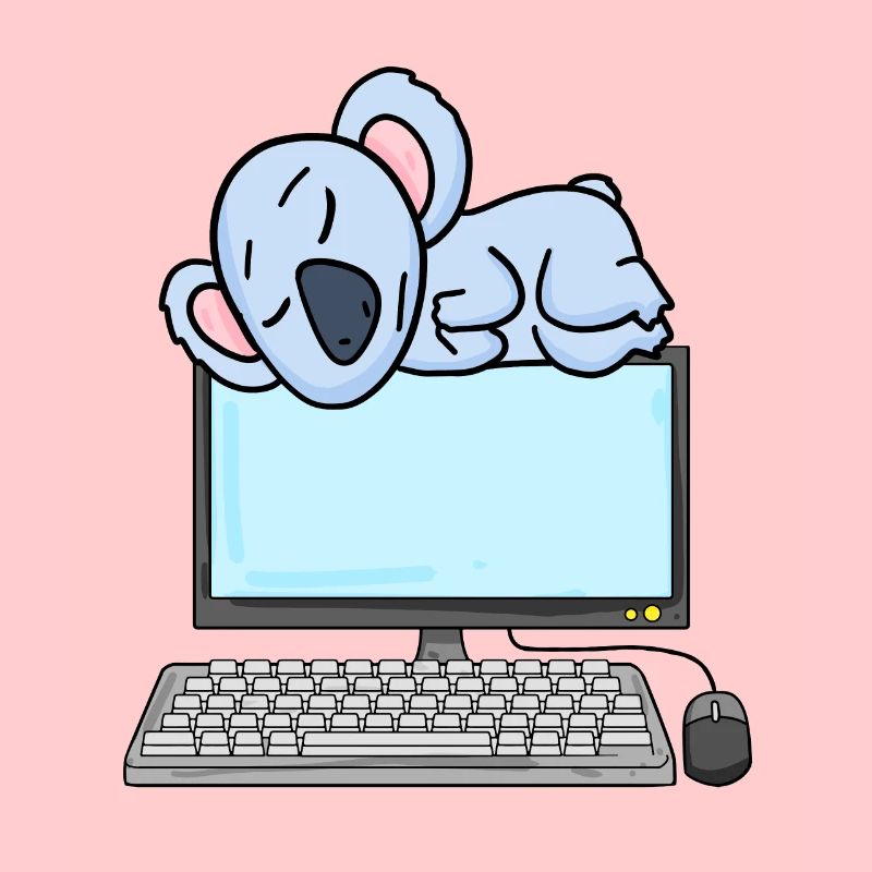 Koala Computer Nerd Programmer Gift