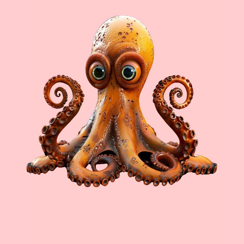 Octopus Small Octopus Cuttlefish Cute Octopus