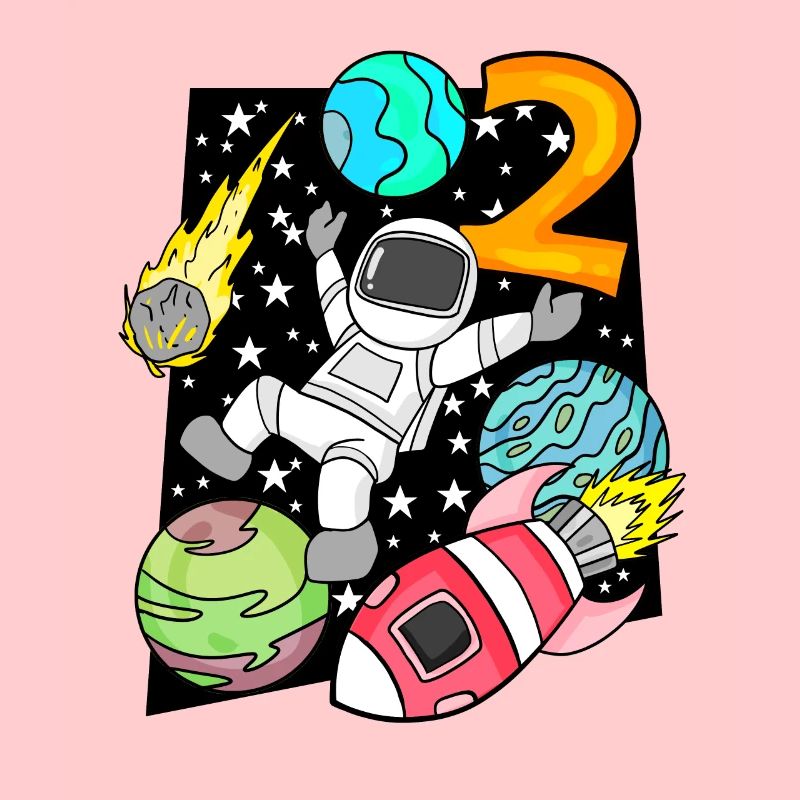 2 Anniversaire Garçon Astronaute