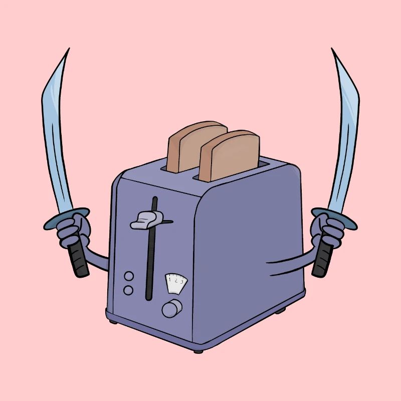 Toaster and the sword