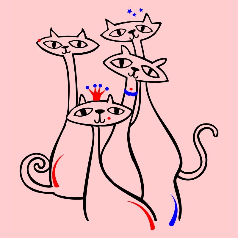Chats en pose